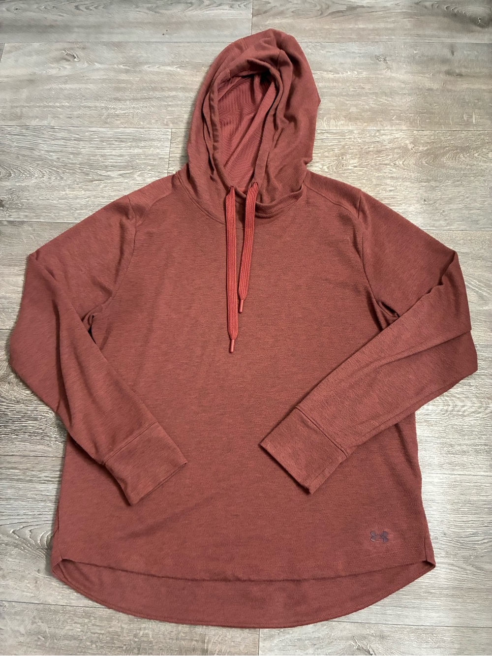 Under Armour Men’s Hooded Long Sleeve Shirt - Rust Red